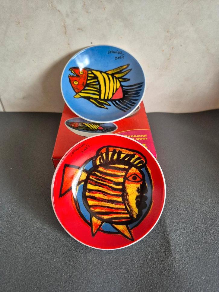 Corneille schaaltjes vissen, Antiek en Kunst, Kunst | Designobjecten, Ophalen of Verzenden