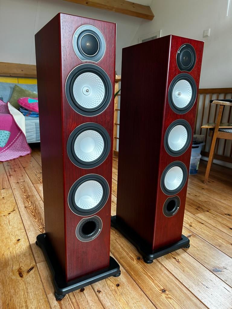 Monitor Audio Silver RX8 luidsprekers in topstaat, Audio, Tv en Foto, Luidsprekers, Zo goed als nieuw, 60 tot 120 watt, Front, Rear of Stereo speakers