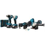 MAKITA 18V COMBI 5Ah BOOR SLAGTOL SLIJPER RECIPRO MULTITOOL
