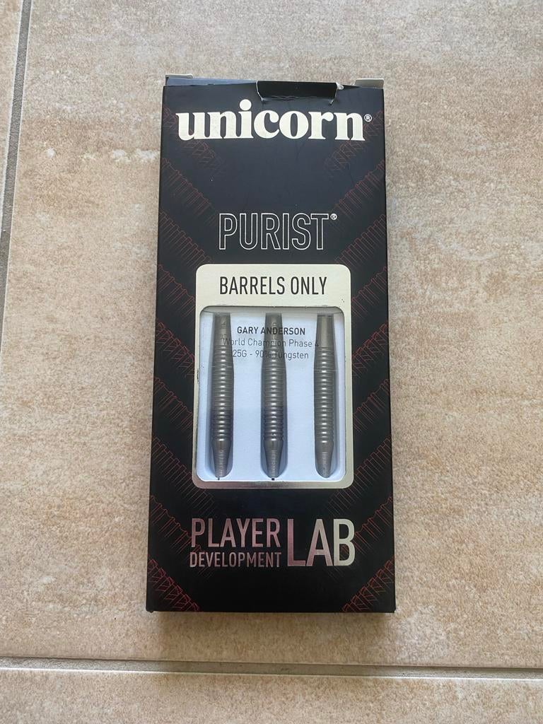 Dartpijlen Unicorn Purist Gary Anderson WC Phase 4 - 25 gram, Ophalen of Verzenden, Nieuw, Pijlen