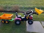 Rolly Toys Massey Ferguson Tractor met aanhanger, Ophalen of Verzenden, Gebruikt, Trapvoertuig