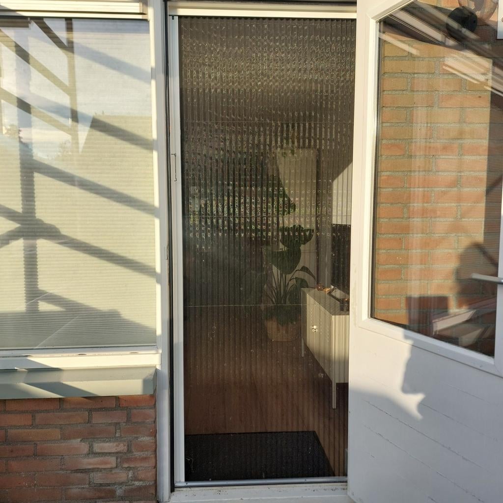 Rolhordeur voor achterdeur - Houd insecten buiten!, Ophalen of Verzenden, Zo goed als nieuw, Hordeur, 200 tot 215 cm