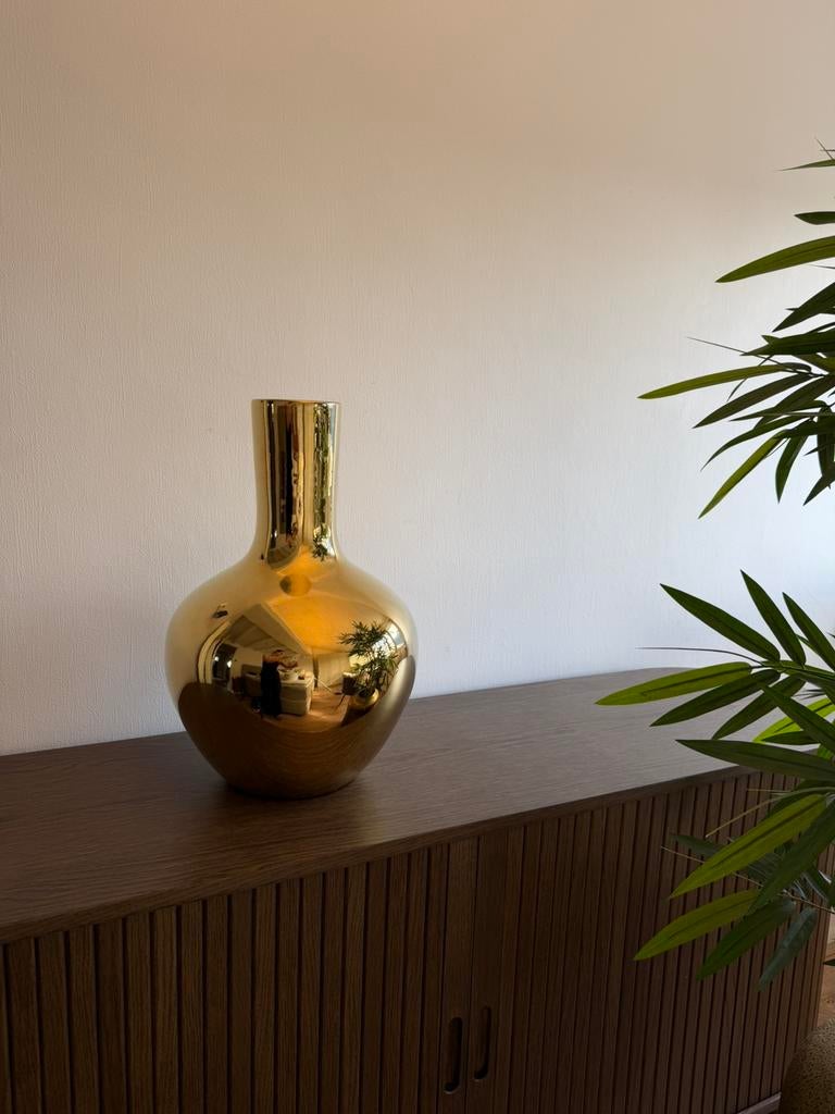 Gouden vaas Gert Snel, Ophalen, Overige kleuren, Minder dan 50 cm, Glas