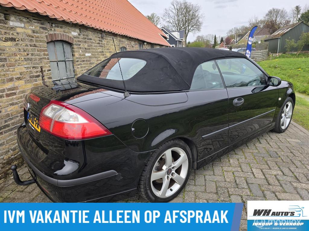 Saab 9-3 Cabrio 1.8t Vector, Auto's, 1998 cc, 4 cilinders, 4 stoelen, Zwart