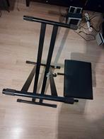 Keyboardstandaard met krukje nette staat!!, Ophalen of Verzenden, Gebruikt, Instrumentstandaard, Keyboard of Synthesizer