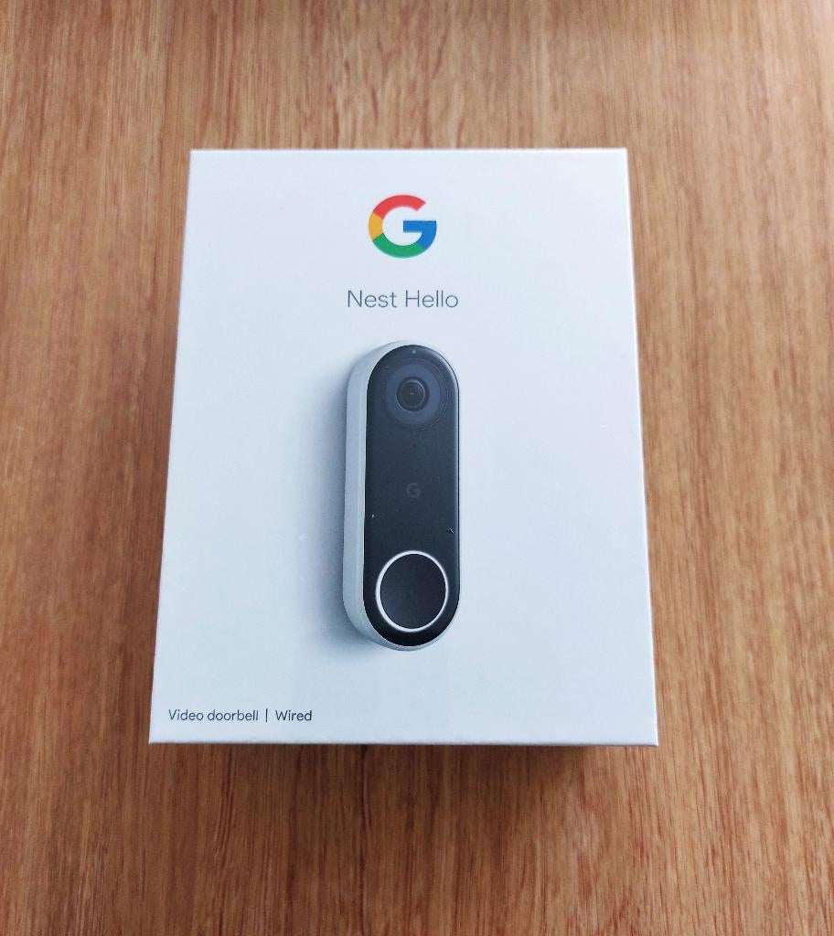Google Nest Hello video deurbel in plastic seal, Ophalen of Verzenden, Bewegingsdetectiesensor, Nieuw, Bedraad