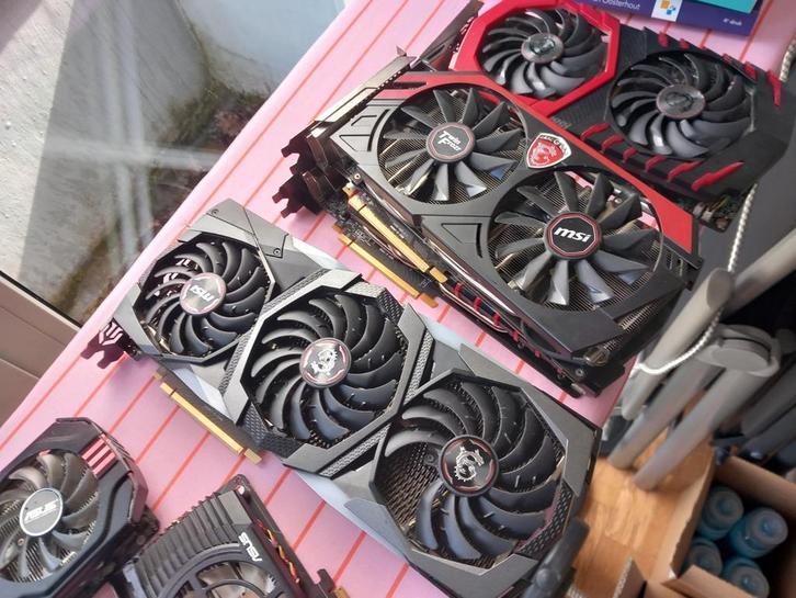 Meerdere grafische kaarten, getest en werkend, Computers en Software, Videokaarten, PCI-Express 3.0, GDDR5, Ophalen of Verzenden