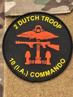 Embleem 2 dutch Troop 10 (I.A.) Commando KCT, Verzamelen, Verzenden, Landmacht, Nederland, Embleem of Badge