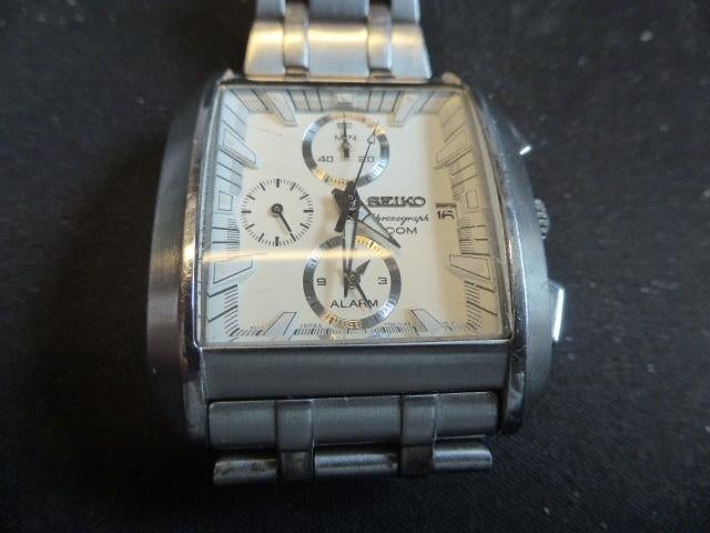 Seiko Horloge, Sieraden, Tassen en Uiterlijk, Horloges | Heren, Ophalen, Staal, Polshorloge, Zo goed als nieuw