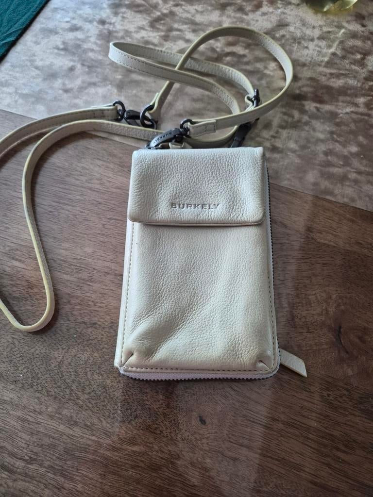 Burkely phone wallet tasje, Overige merken, Gebruikt, Verzenden, Beige