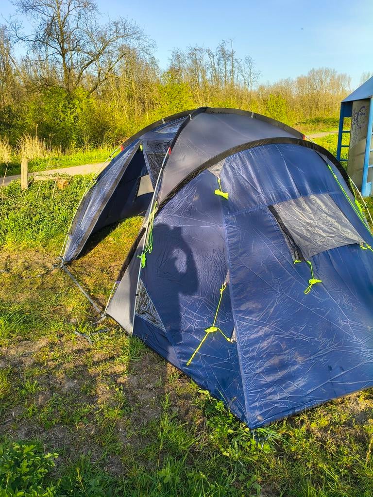 Outwell Twin Falls 2-kamer tent met dakvensters, Caravans en Kamperen, Tenten, Ophalen of Verzenden