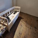 Antieke witte klepbank met opbergruimte, Antiek en Kunst, Antiek | Meubels | Stoelen en Banken, Ophalen