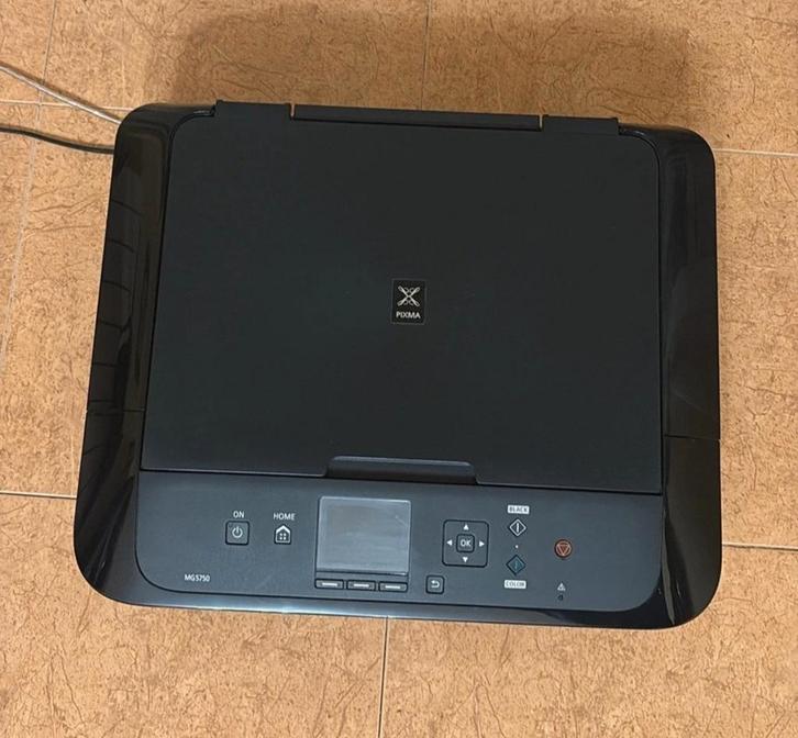 Canon pixma mg5750, Computers en Software, Printers, Gebruikt, All-in-one, Inkjetprinter, Kleur printen, Scannen, Draadloos, Ophalen