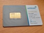 Umicore: 5 gram goudbaar. Fine gold / Puur goud., Ophalen of Verzenden, Goud