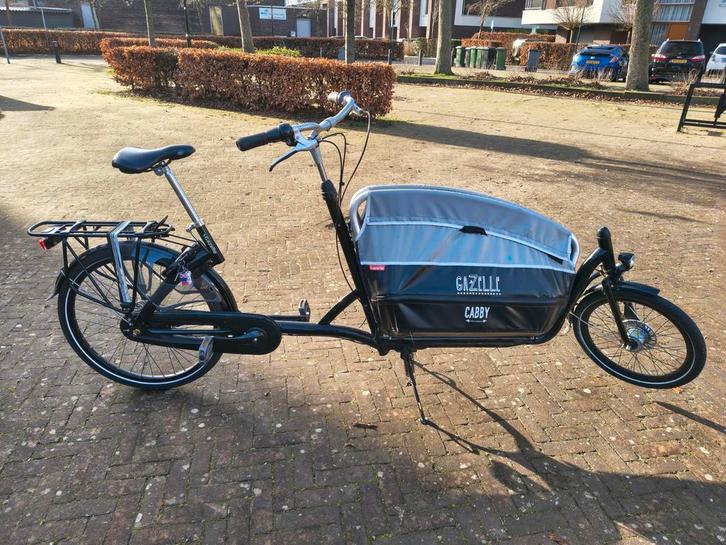 Gazelle Cabby bakfiets opvouwbaar, Fietsen en Brommers, Fietsen | Bakfietsen, Gebruikt, Gazelle, Opvouwbaar, Ophalen