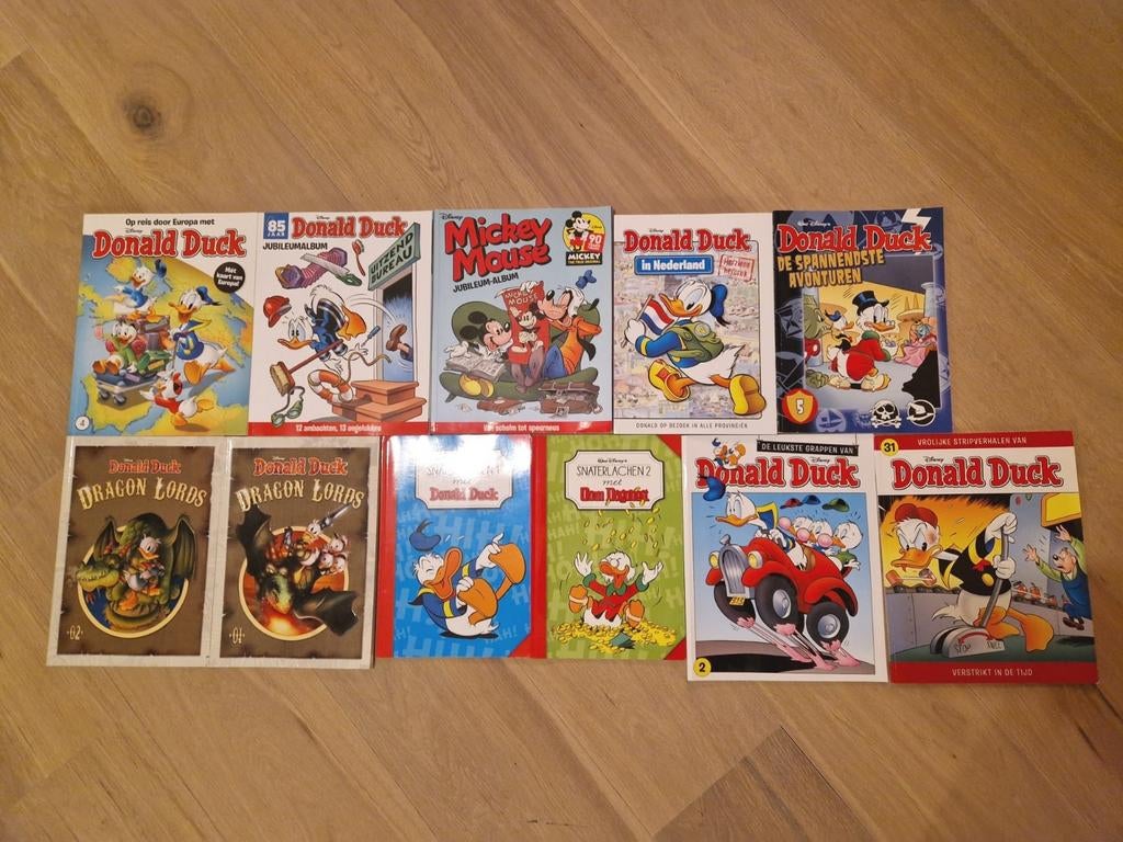 11 Donald Duck stripboeken, Boeken, Meerdere stripboeken, Ophalen of Verzenden, Gelezen