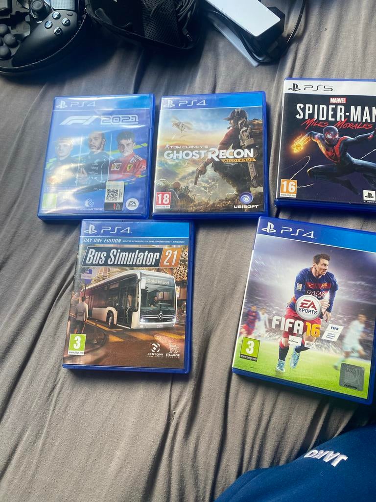 PlayStation 5 met Pro Controller, games en headset, Spelcomputers en Games, Spelcomputers | Sony PlayStation 5, Ophalen, Gebruikt
