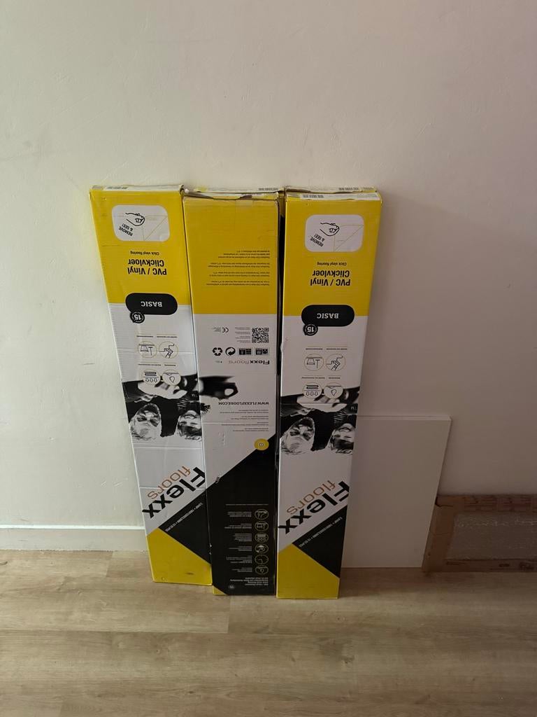 Flexx Floors PVC/Vinyl Clickvloer Basic, Doe-het-zelf en Verbouw, Ophalen, Kunststof, 50 tot 150 cm, Overige typen