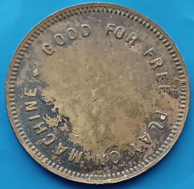 Vintage Token - Good For Free Play On Machine, Verzenden, Overige materialen, Buitenland