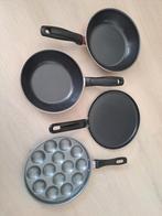 Diverse pannen + poffertjespan Koopmans, Huis en Inrichting, Ophalen of Verzenden, Nieuw, Rvs, Pannenset