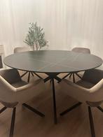 ZGAN EETTAFEL MARMER/ geen 1jaar gebruikt, Huis en Inrichting, Tafels | Eettafels, Overige materialen, Rond, Zo goed als nieuw