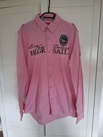 Heren overhemd, roze wit geruit. Maat is XXL., Ophalen of Verzenden, Zo goed als nieuw, Wit, Overige halswijdtes