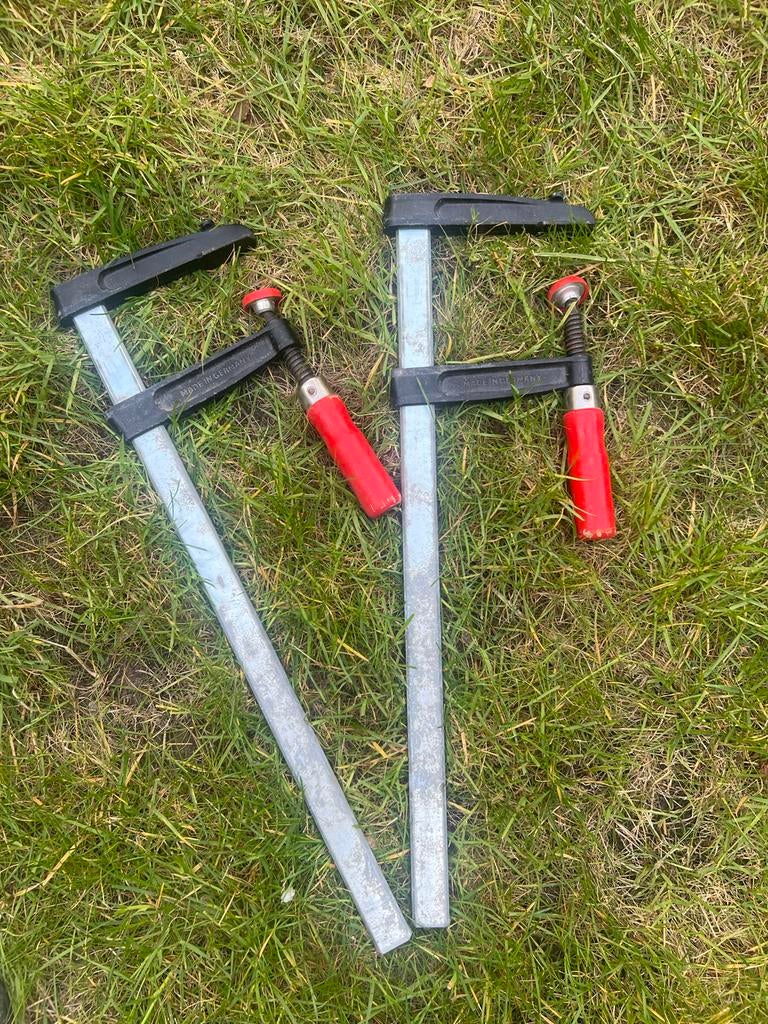 2x Lijmklemmen, Ophalen of Verzenden, Gebruikt