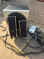 Logitech Speakerset met Subwoofer - 1 Satelliet defect, Audio, Tv en Foto, Luidsprekers, Ophalen, Gebruikt, Complete surroundset