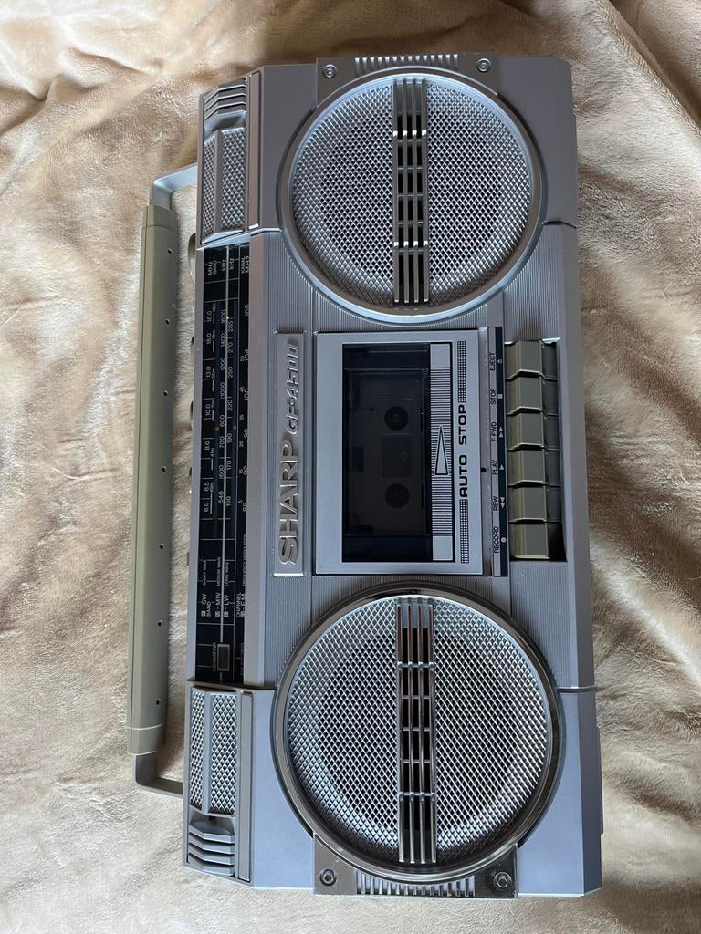 Sharp GF-4500 Vintage Boombox Radio Cassette Recorder, Ophalen of Verzenden, Enkel, Overige merken, Tape counter
