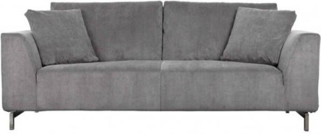 Zuiver Bank Sofa Dragon 3-seater Rib Cool Grijs z.g.a.n., Huis en Inrichting, Banken | Bankstellen, Ophalen, Driepersoons, 75 tot 100 cm