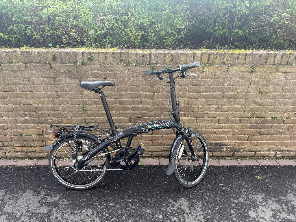 Takashi vouwfiets Seven zwart. 7 versnellingen 20 inch, Velgrem, Versnellingen, 56 cm of meer, Zo goed als nieuw