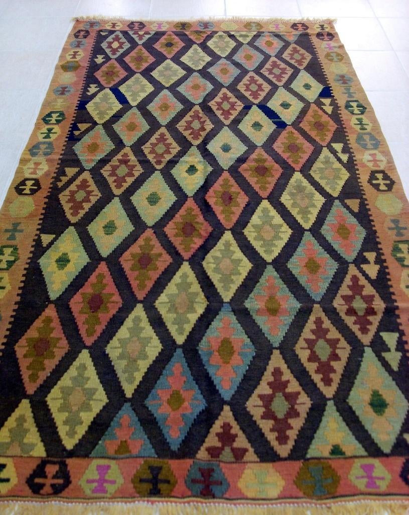 Oud kaukasus kelim 255x140/Perzische tapijten/Oosters/wollen