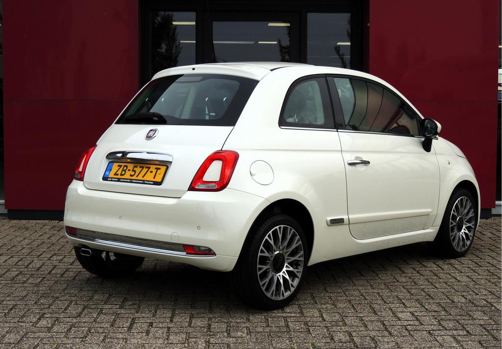 Fiat 500 TwinAir Turbo Lounge 81PK | 16" velgen | Navigatie, Voorwielaandrijving, Stof, Gebruikt, Origineel Nederlands