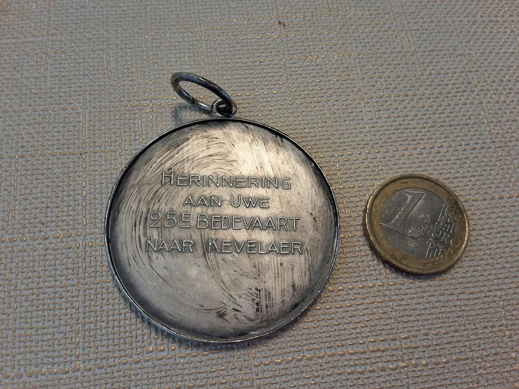 Herinnering 25e Bedevaart Kevelaer Medaille, Verzamelen, Religie, Ophalen of Verzenden