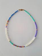 Multicolor ketting met rocailles en parels, Sieraden, Tassen en Uiterlijk, Kettingen, Ophalen of Verzenden, Nieuw, Kunststof