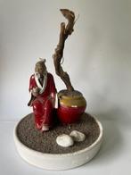Vintage Mudman beeldje porselein. Chinees aardewerk. China, Ophalen, Zo goed als nieuw, Mens