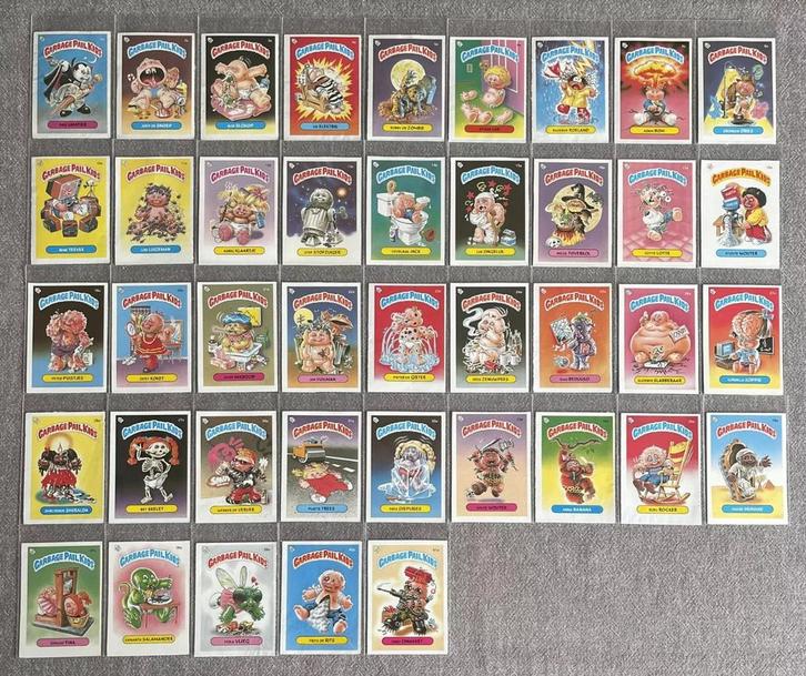 Garbage Pail Kids 1985 | Nederlandse Original Series 1, Hobby en Vrije tijd, Stickers en Plaatjes, Gebruikt, Meerdere plaatjes