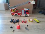 Playmobil brandweer vrachtwagen met toebehoren, Complete set, Gebruikt, Ophalen