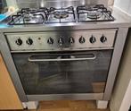 Indesit 5 pits fornuis met oven, bieden vanaf € 125, Witgoed en Apparatuur, Gebruikt, 60 cm of meer, Ophalen of Verzenden, Energieklasse A of zuiniger