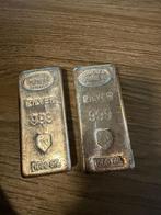 Zilverbaren 2x 1 kilo kg 999 zilver, Postzegels en Munten, Edelmetalen en Baren, Ophalen, Zilver