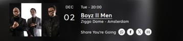 Boyz II Men | Ziggo Dome | 2 dec | 2 zitplekken beschikbaar voor biedingen