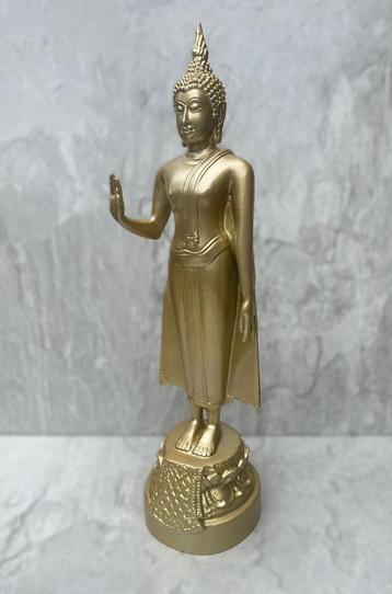Grote Brons Goudkleurig Pang Ham Yati Buddha beeld 36,5 cm beschikbaar voor biedingen