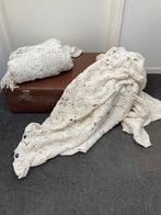 Gehaakte brocante sprei, Huis en Inrichting, Woonaccessoires | Plaids en Woondekens, Ophalen of Verzenden, Zo goed als nieuw