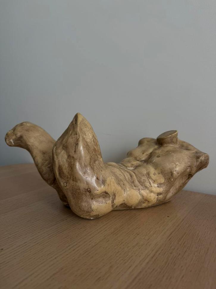 Keramiek Sculptuur torso / mannelijk lichaam / Rivier God, Antiek en Kunst, Kunst | Beelden en Houtsnijwerken, Ophalen of Verzenden