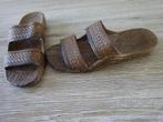 Bruine strand slippers met zachte verende zolen - maat 39, Slippers, Ophalen of Verzenden, Bruin, Zo goed als nieuw