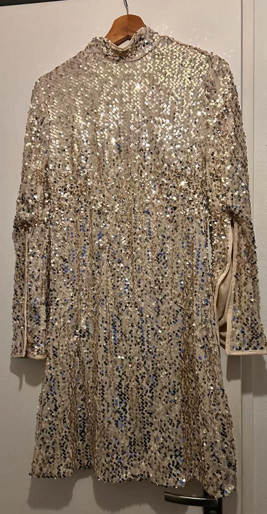 Bodyflirt jurk pailletten, Kleding | Dames, Carnavalskleding en Feestkleding, Zo goed als nieuw, Carnaval, Maat 38/40 (M), Ophalen of Verzenden
