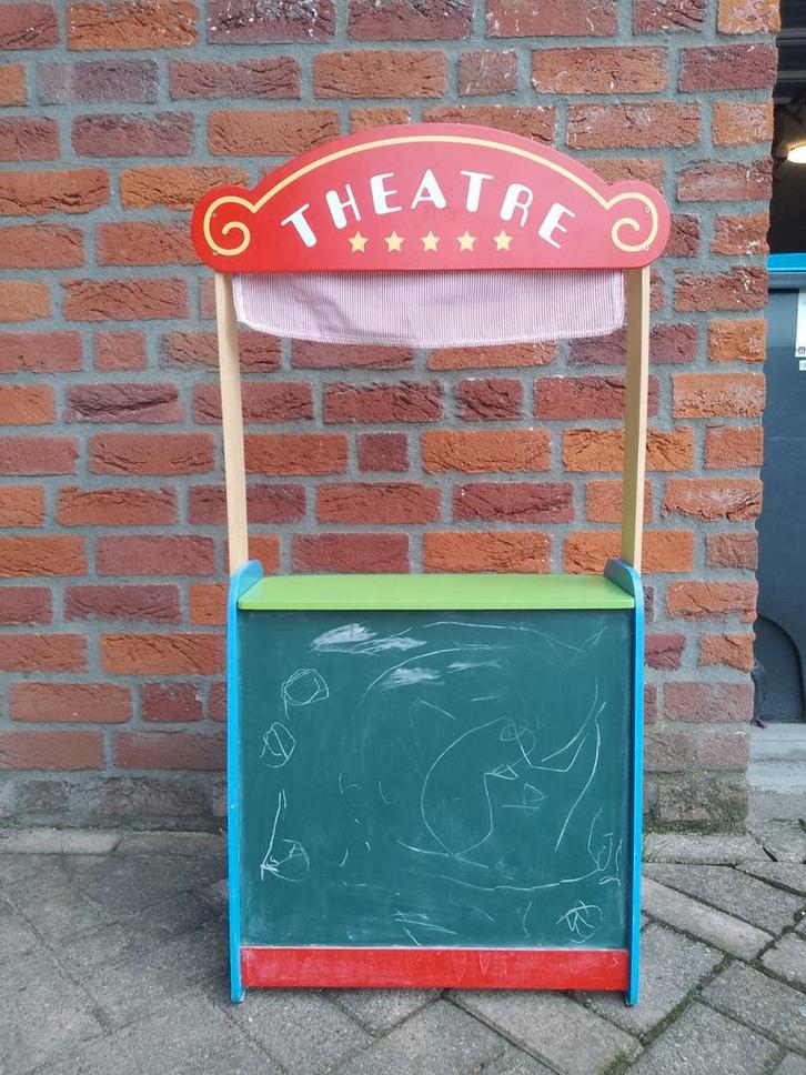 Leuk poppentheater met winkeltje, Kinderen en Baby's, Speelgoed | Speeltenten, Gebruikt, Ophalen