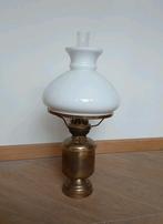 Antieke tafellamp olielamp, messing vintage staande lamp, Antiek en Kunst, Antiek | Lampen, Ophalen of Verzenden