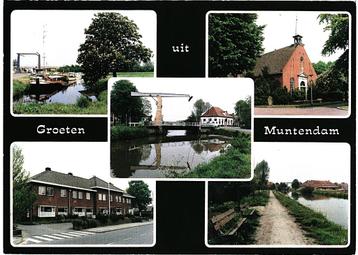 914041 Muntendam Groningen 1980 Gelopen met postzegel beschikbaar voor biedingen