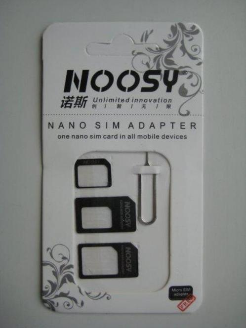 Nano Sim-kaart Adapter 4 in 1 micro sim adapter met Eject Pi, Telecommunicatie, Mobiele telefoons | Toebehoren en Onderdelen, Nieuw